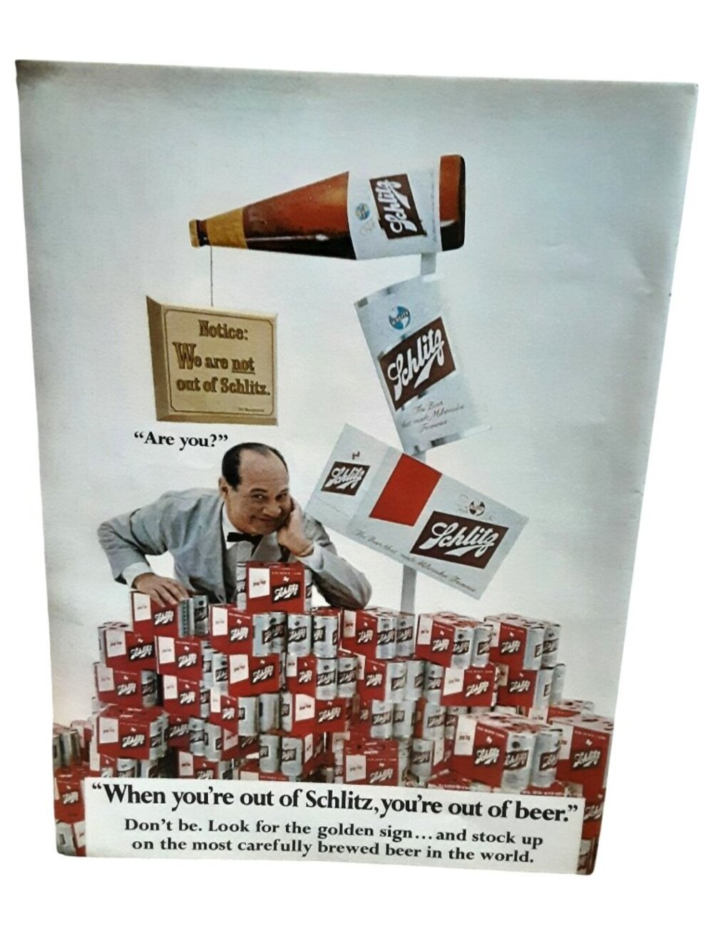 1967 Schlitz Beer Vintage Bar Decor Wall Art Breweriana Print Ad